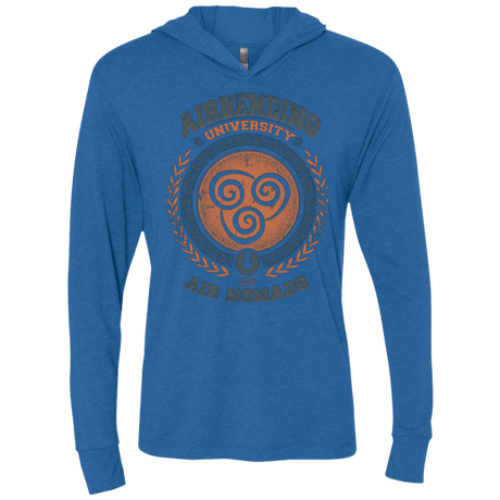T-Shirts Vintage Royal / X-Small Airbending University Triblend Long Sleeve Hoodie Tee
