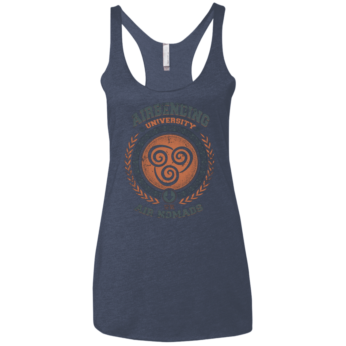 T-Shirts Vintage Navy / X-Small Airbending University Women's Triblend Racerback Tank