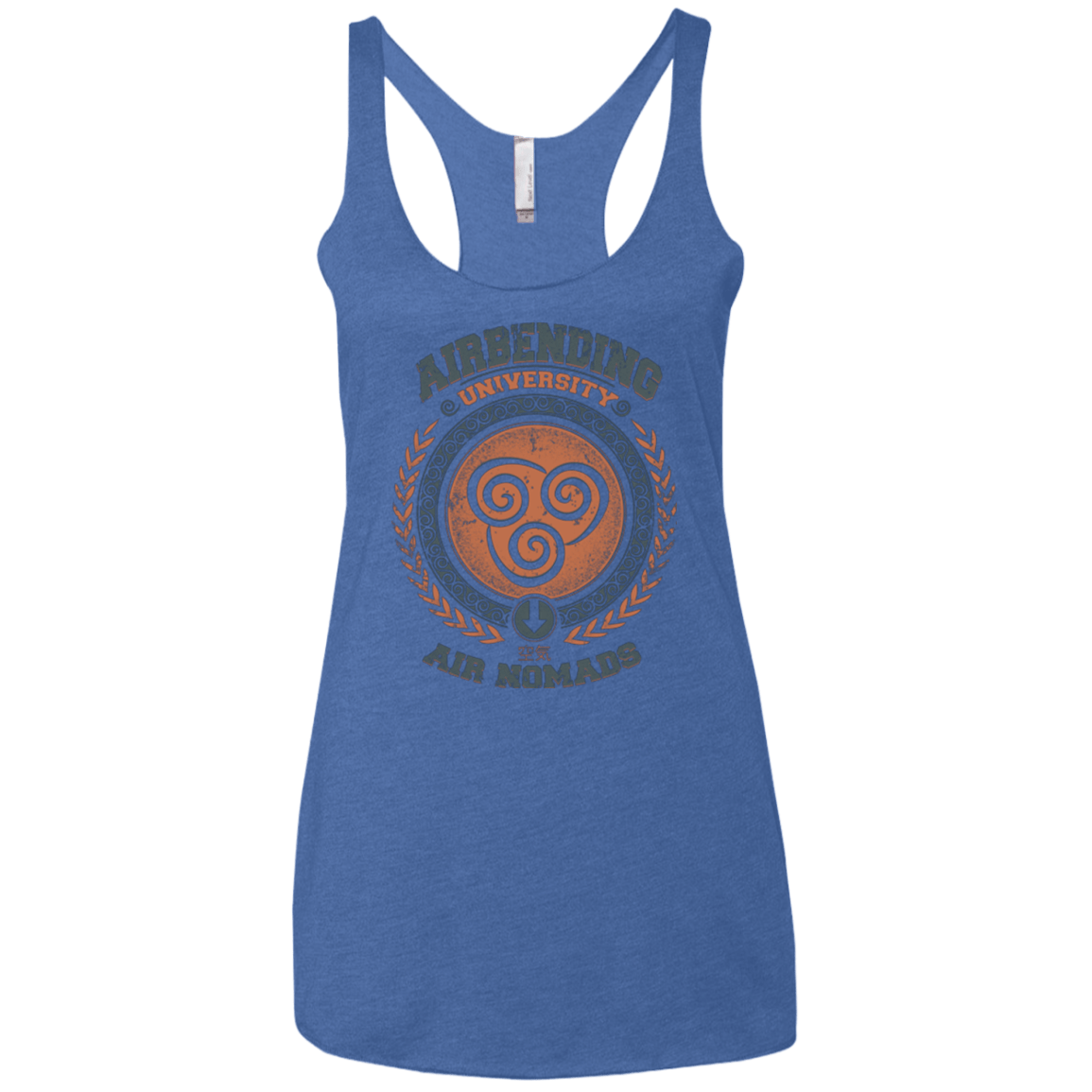 T-Shirts Vintage Royal / X-Small Airbending University Women's Triblend Racerback Tank