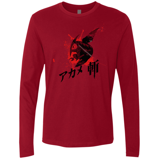 T-Shirts Cardinal / S Akame Men's Premium Long Sleeve