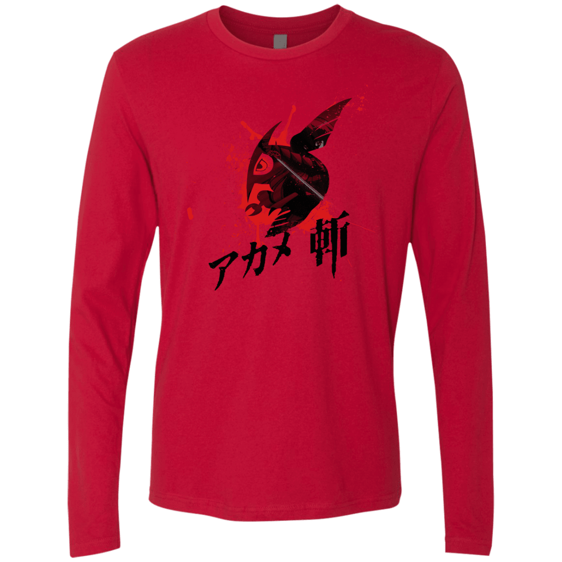 T-Shirts Red / S Akame Men's Premium Long Sleeve