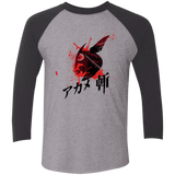 T-Shirts Premium Heather/Vintage Black / X-Small Akame Men's Triblend 3/4 Sleeve