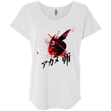T-Shirts Heather White / X-Small Akame Triblend Dolman Sleeve