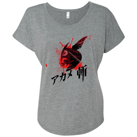 T-Shirts Premium Heather / X-Small Akame Triblend Dolman Sleeve