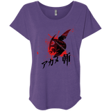 T-Shirts Purple Rush / X-Small Akame Triblend Dolman Sleeve
