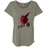 T-Shirts Venetian Grey / X-Small Akame Triblend Dolman Sleeve