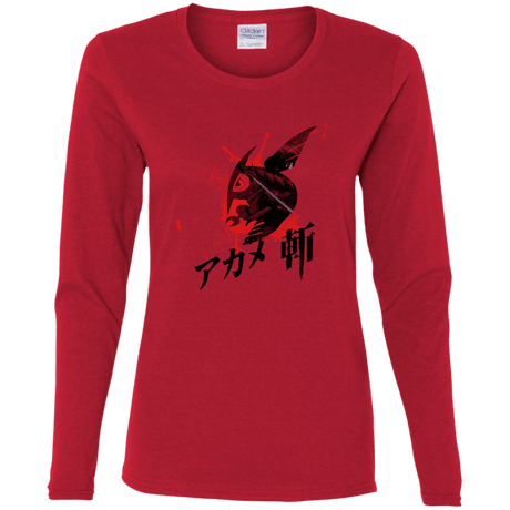 T-Shirts Red / S Akame Women's Long Sleeve T-Shirt