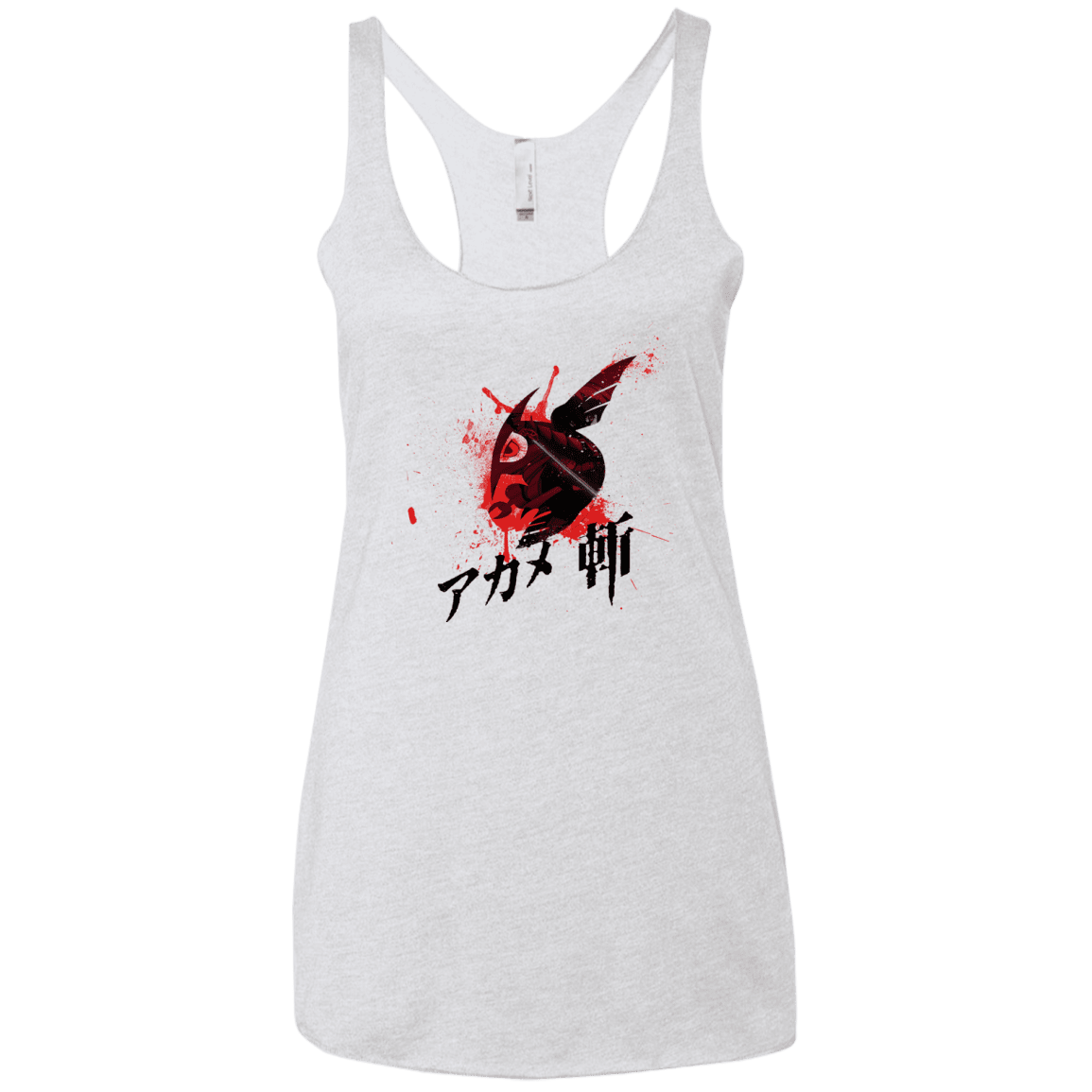 T-Shirts Heather White / X-Small Akame Women's Triblend Racerback Tank