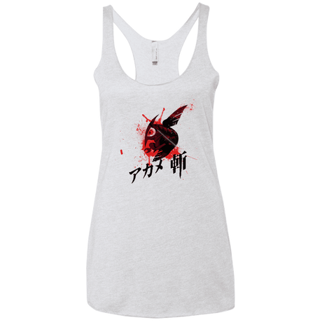 T-Shirts Heather White / X-Small Akame Women's Triblend Racerback Tank