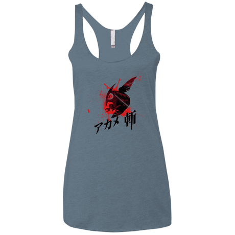 T-Shirts Indigo / X-Small Akame Women's Triblend Racerback Tank