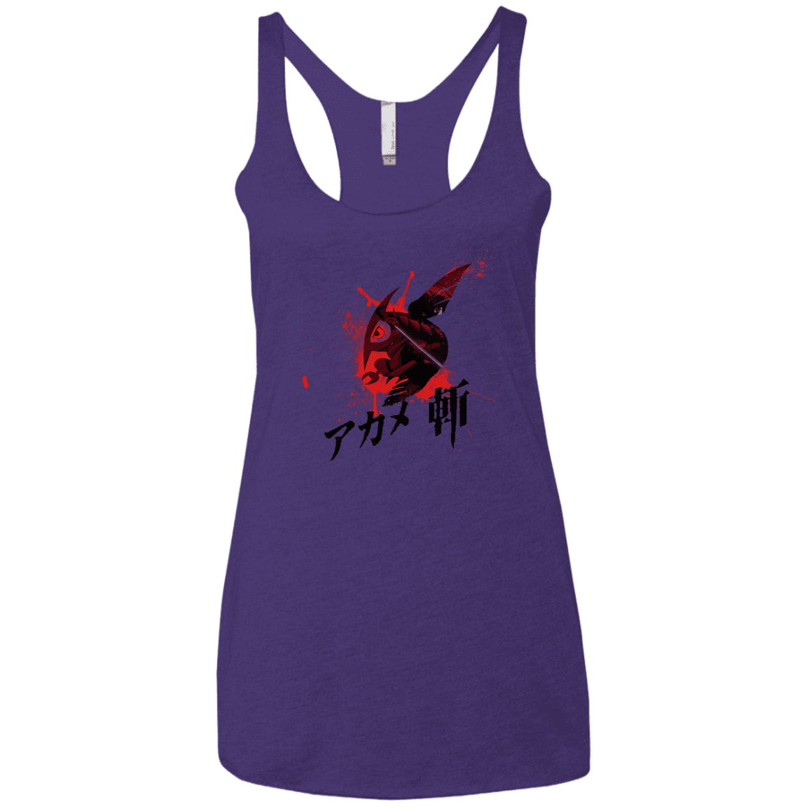 T-Shirts Purple Rush / X-Small Akame Women's Triblend Racerback Tank