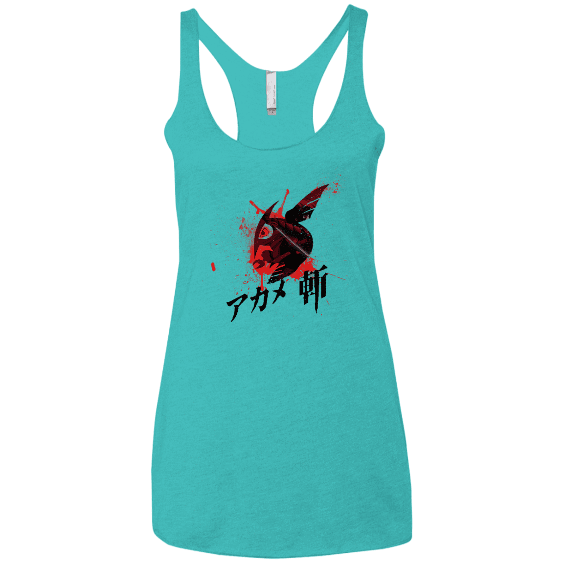 T-Shirts Tahiti Blue / X-Small Akame Women's Triblend Racerback Tank