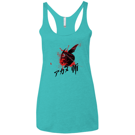 T-Shirts Tahiti Blue / X-Small Akame Women's Triblend Racerback Tank