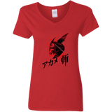 T-Shirts Red / S Akame Women's V-Neck T-Shirt