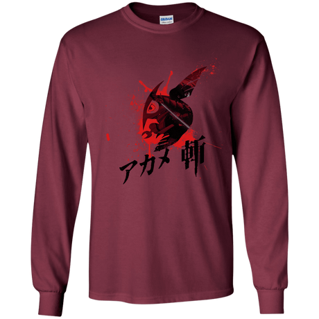 T-Shirts Maroon / YS Akame Youth Long Sleeve T-Shirt