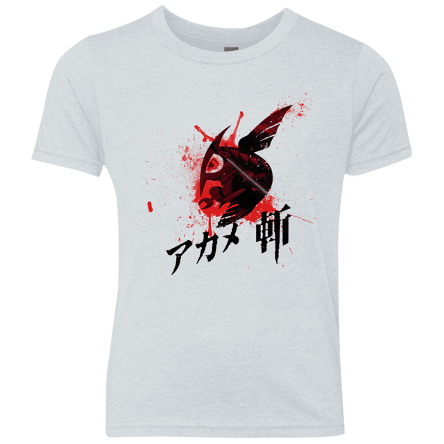 T-Shirts Heather White / YXS Akame Youth Triblend T-Shirt
