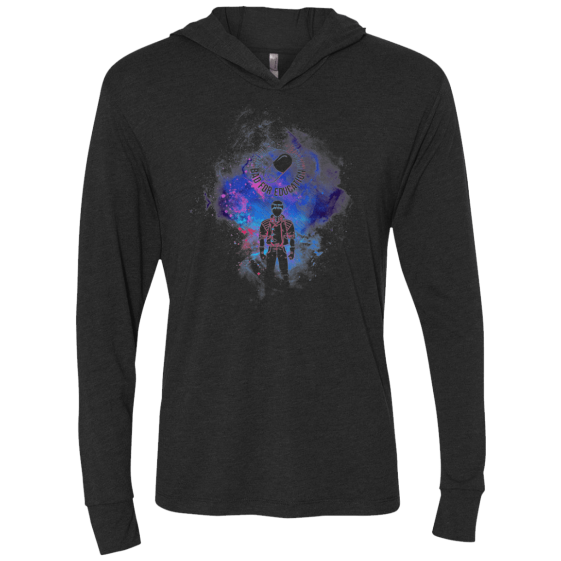 T-Shirts Vintage Black / X-Small AKIRA ART Triblend Long Sleeve Hoodie Tee