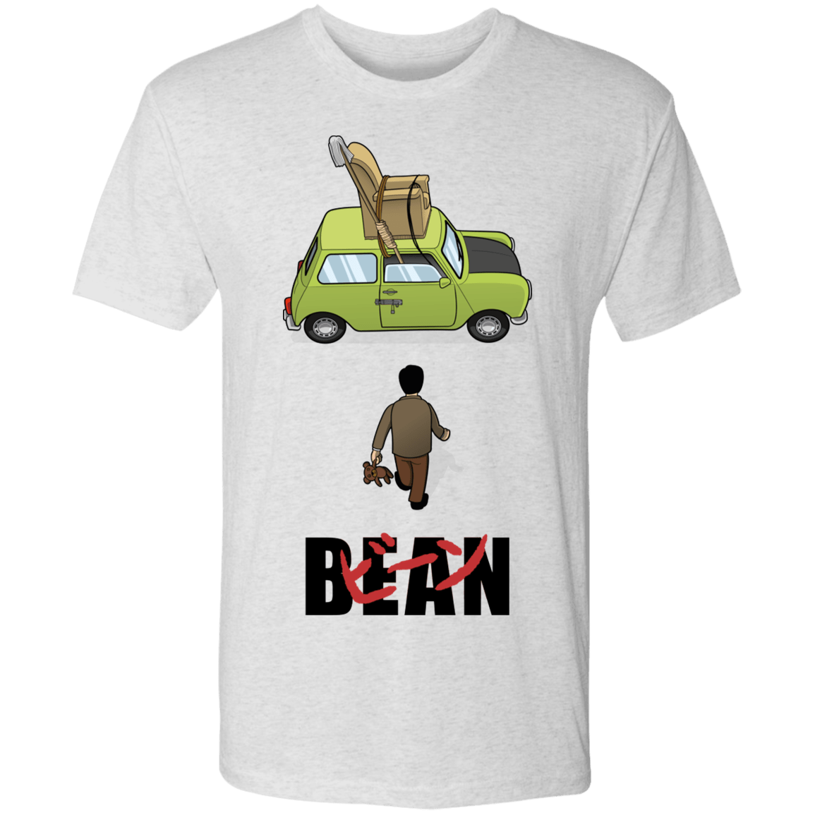 T-Shirts Heather White / S Akira Bean Men's Triblend T-Shirt