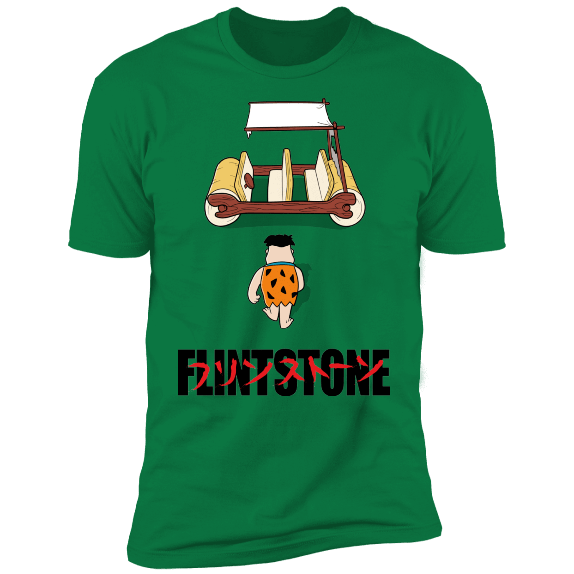 T-Shirts Kelly Green / S Akira Flintstone Men's Premium T-Shirt