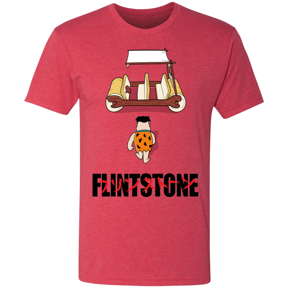 T-Shirts Vintage Red / S Akira Flintstone Men's Triblend T-Shirt
