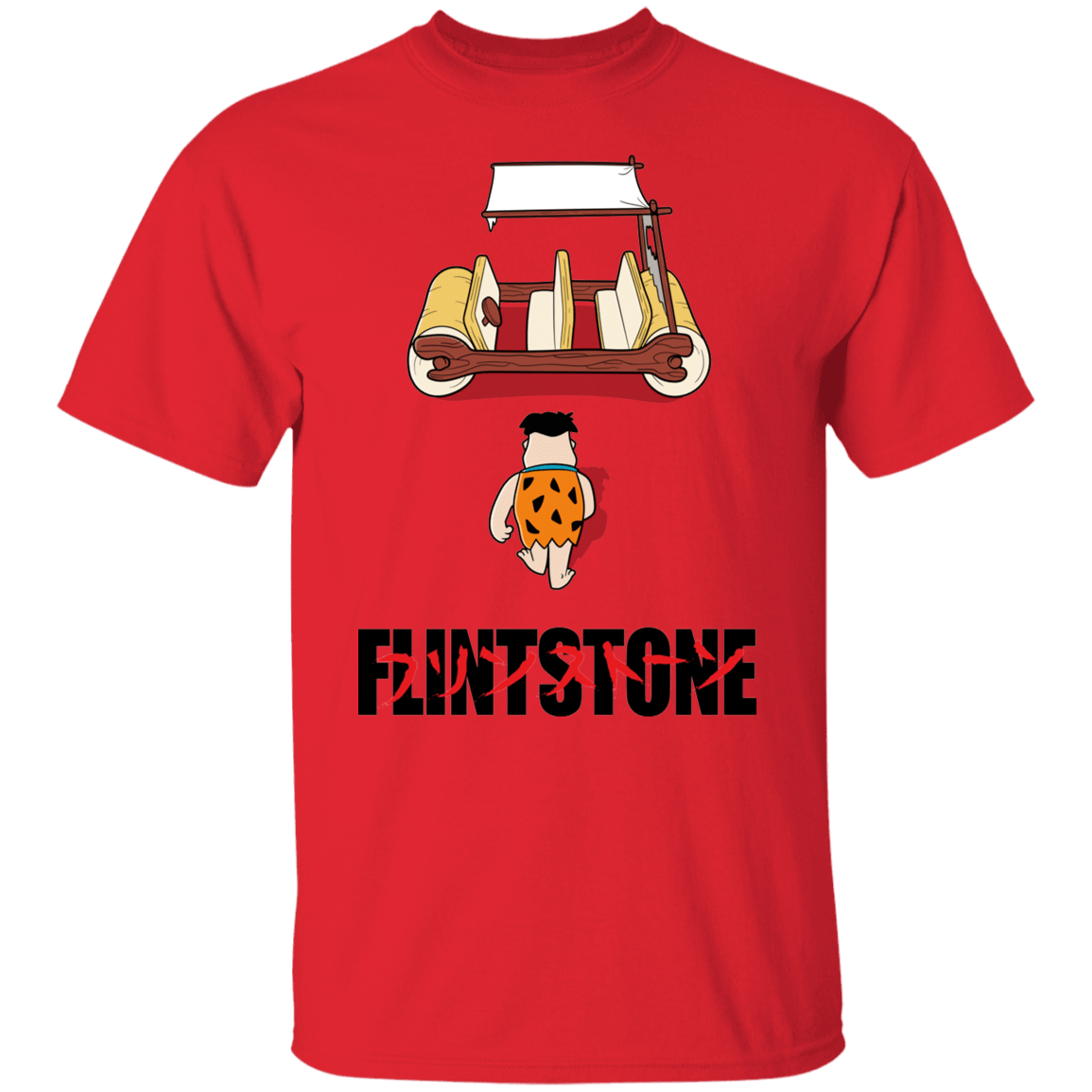 T-Shirts Red / S Akira Flintstone T-Shirt