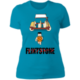 T-Shirts Turquoise / S Akira Flintstone Women's Premium T-Shirt