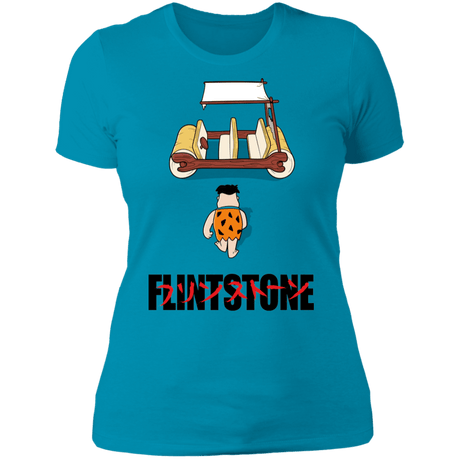 T-Shirts Turquoise / S Akira Flintstone Women's Premium T-Shirt