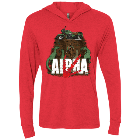 T-Shirts Vintage Red / X-Small Akira Park Triblend Long Sleeve Hoodie Tee