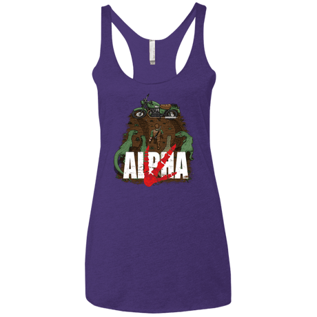 T-Shirts Purple / X-Small Akira Park Women's Triblend Racerback Tank