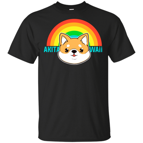 T-Shirts Black / S Akita Kawaii T-Shirt