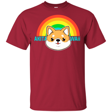 T-Shirts Cardinal / S Akita Kawaii T-Shirt