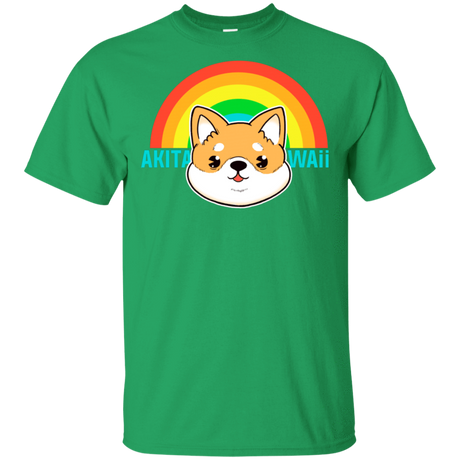 T-Shirts Irish Green / S Akita Kawaii T-Shirt