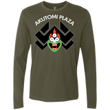 T-Shirts Military Green / Small Akutomi Plaza Men's Premium Long Sleeve
