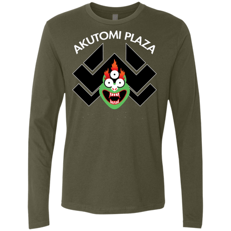 T-Shirts Military Green / Small Akutomi Plaza Men's Premium Long Sleeve
