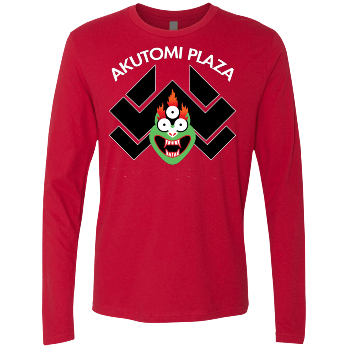 T-Shirts Red / Small Akutomi Plaza Men's Premium Long Sleeve