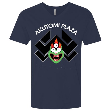 T-Shirts Midnight Navy / X-Small Akutomi Plaza Men's Premium V-Neck