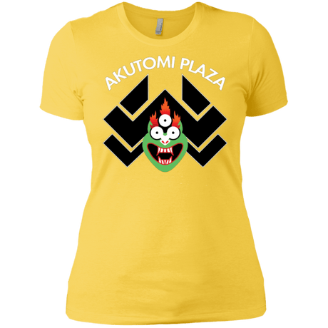 T-Shirts Vibrant Yellow / X-Small Akutomi Plaza Women's Premium T-Shirt