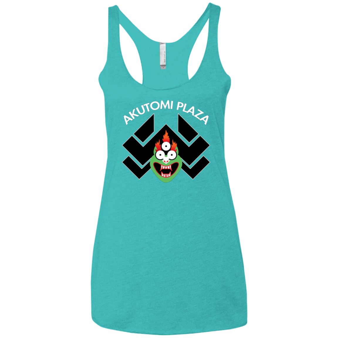 T-Shirts Tahiti Blue / X-Small Akutomi Plaza Women's Triblend Racerback Tank