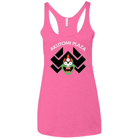T-Shirts Vintage Pink / X-Small Akutomi Plaza Women's Triblend Racerback Tank