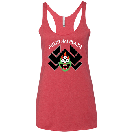 T-Shirts Vintage Red / X-Small Akutomi Plaza Women's Triblend Racerback Tank