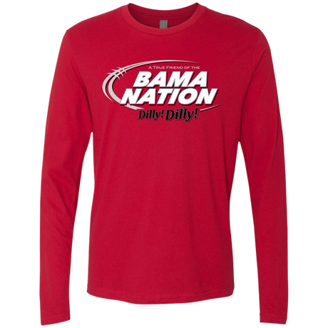T-Shirts Red / Small Alabama Dilly Dilly Men's Premium Long Sleeve