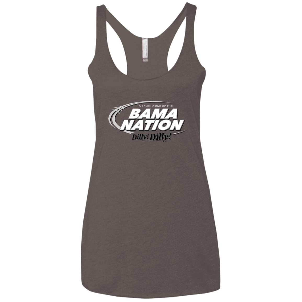 T-Shirts Macchiato / X-Small Alabama Dilly Dilly Women's Triblend Racerback Tank