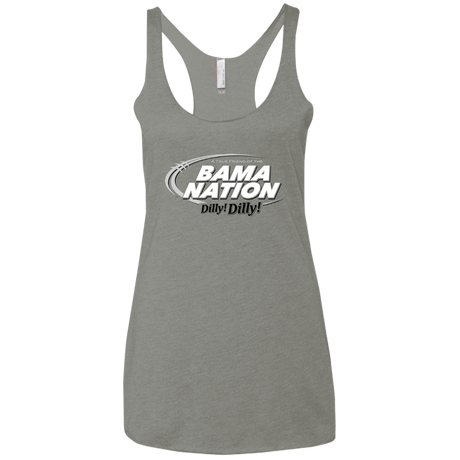 T-Shirts Venetian Grey / X-Small Alabama Dilly Dilly Women's Triblend Racerback Tank