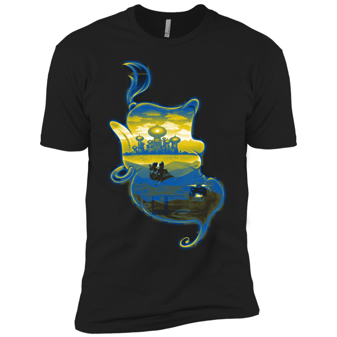 T-Shirts Black / YXS Aladdin Silhouette Boys Premium T-Shirt