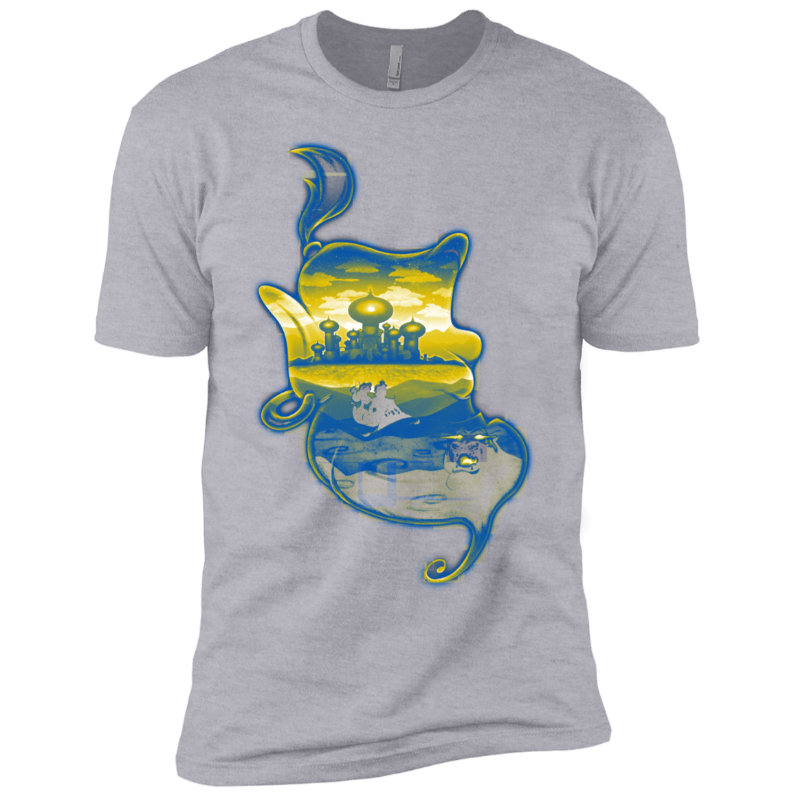 T-Shirts Heather Grey / YXS Aladdin Silhouette Boys Premium T-Shirt