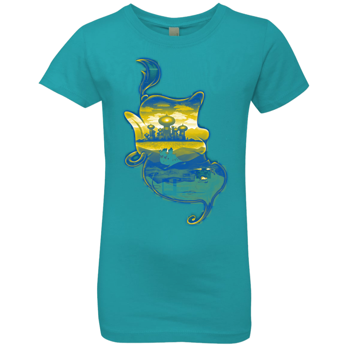 T-Shirts Tahiti Blue / YXS Aladdin Silhouette Girls Premium T-Shirt