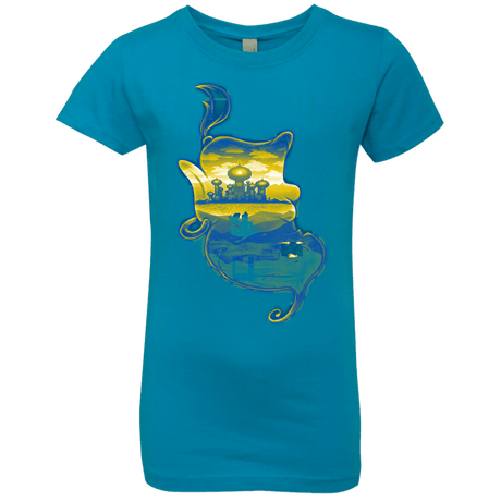 T-Shirts Turquoise / YXS Aladdin Silhouette Girls Premium T-Shirt