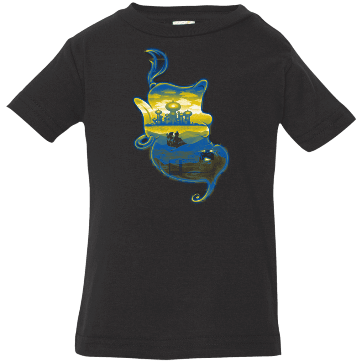 T-Shirts Black / 6 Months Aladdin Silhouette Infant Premium T-Shirt