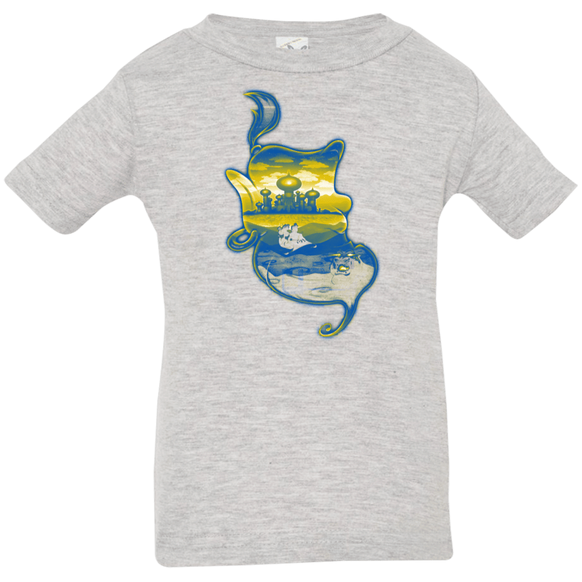 T-Shirts Heather Grey / 6 Months Aladdin Silhouette Infant Premium T-Shirt