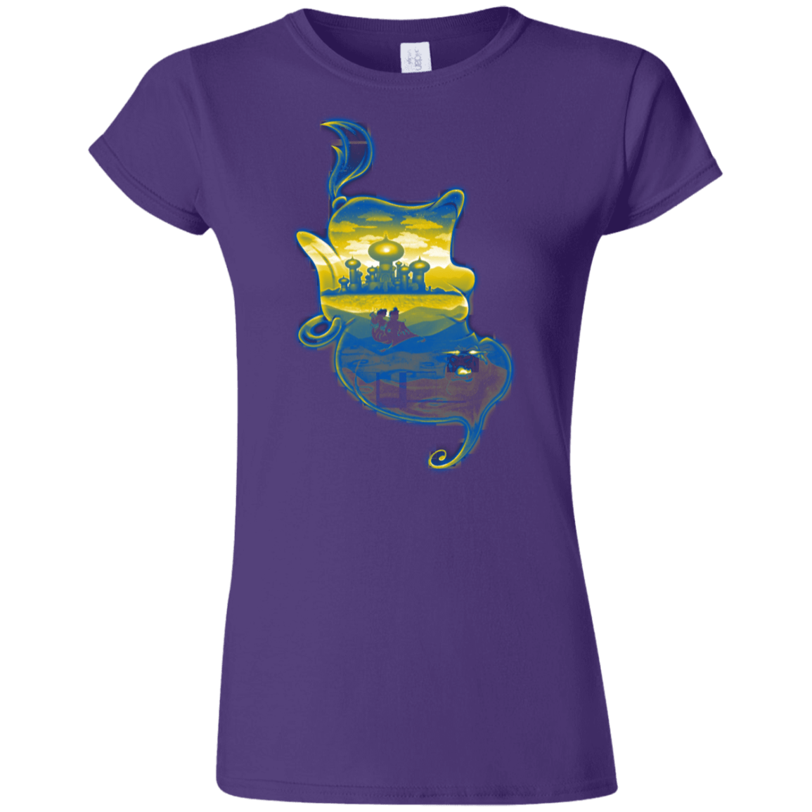 T-Shirts Purple / S Aladdin Silhouette Junior Slimmer-Fit T-Shirt